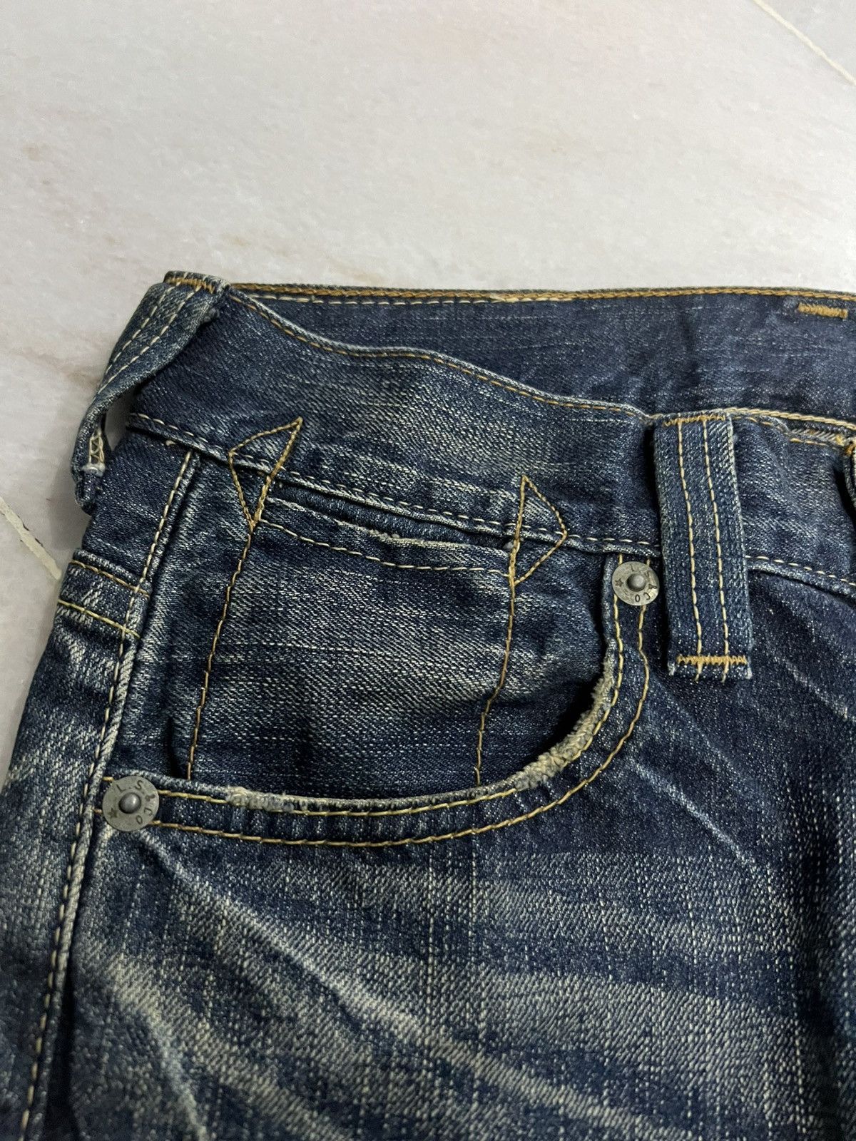 Levi's × Levi's Vintage Clothing 💥Baggy 90s Vintage Levis 503 Mud Wash Jean Size US 30 / EU 46 - 7 Thumbnail