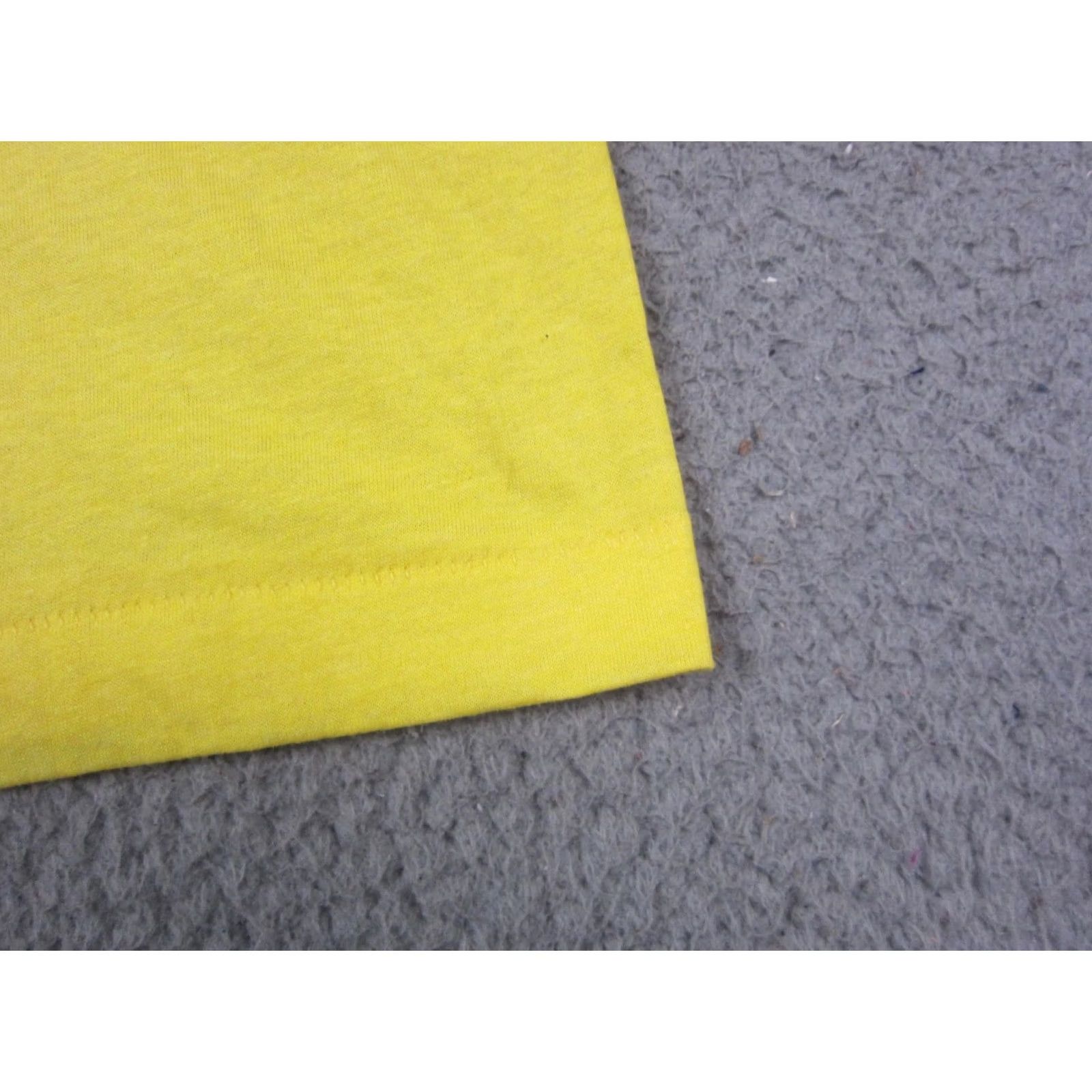 Vintage VINTAGE Screen Star Shirt Mens XL Yellow 80s Classic School Short Sleeve Crew Neck Cotton Polyester Knit T-Shirt Size US XL / EU 56 / 4 - 5 Thumbnail