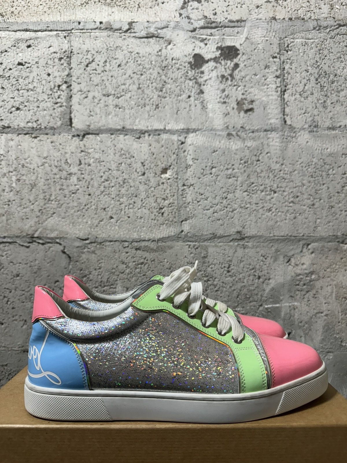 image of Christian Louboutin Fun Viera Multicolor Sneaker Low, Men's (Size 7)