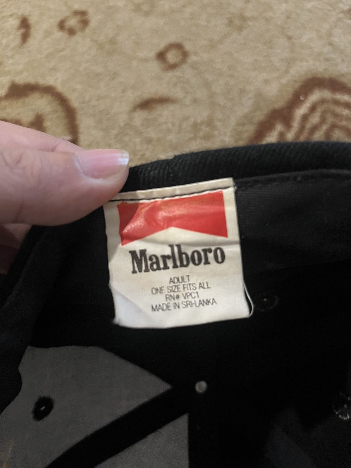 Marlboro vintage 1990s Marlboro embroidered strap-back cap Size ONE SIZE - 2 Thumbnail