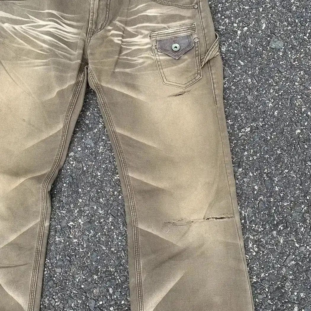 Matsuda SICKS💥FLARE/BOOTCUT DISTRESSED NICOLE JAPAN VERY RARE PANTS Size US 33 - 10 Thumbnail