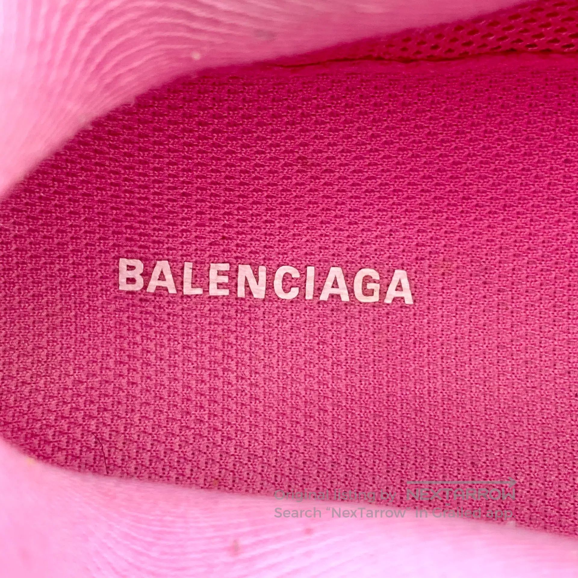 Balenciaga Balenciaga Pink Lace-Up Casual Flat Sports Dad Shoes| Size US 4.5 / IT 34.5 - 7 Thumbnail