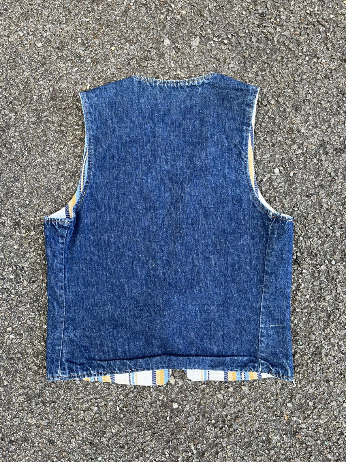 Levi's Vintage Levi’s Big E Orange Tab Reversible Denim Vest Size US S / EU 44-46 / 1 - 6 Thumbnail