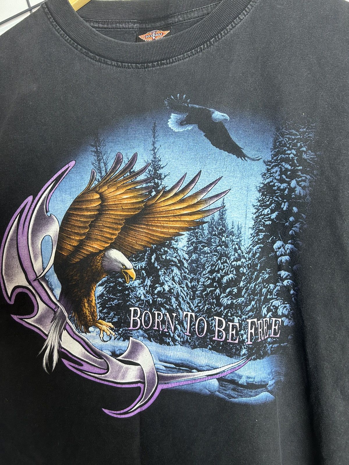 Harley Davidson × Vintage × West Coast Choppers Vintage 1990's Rock Eagle Single Stitch Tee Shirt Choppers Size US XL / EU 56 / 4 - 2 Thumbnail