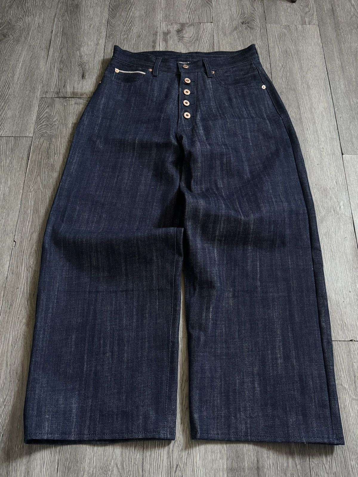 Acne Studios DOOF.YOUTH 16oz BLUE INDIGO RAW SELVEDGE DENIM Size US 32 / EU 48 - 1 Thumbnail