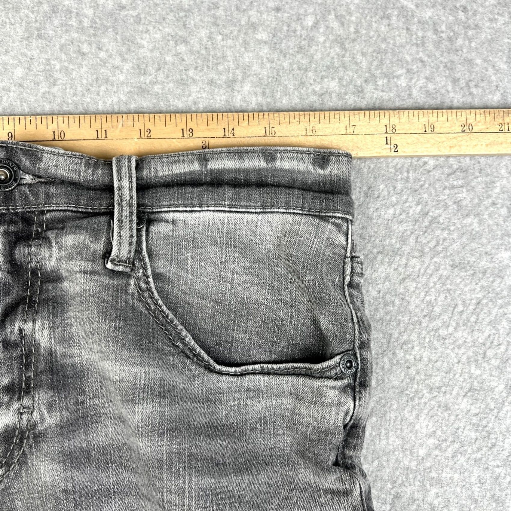 Vintage Buckle BKE Jake Jeans Straight Stretch Denim 32x30 Mens Grey Pants Thick Stitch Size US 30 / EU 46 - 5 Thumbnail