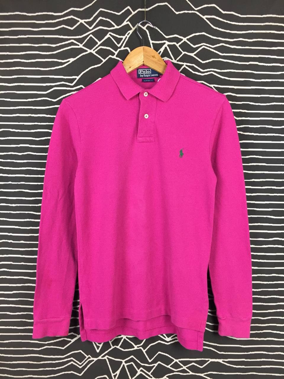Polo Ralph Lauren Vtg Polo Ralph Lauren Custom Fit Longsleeve Polo Tee Size US S / EU 44-46 / 1 - 2 Thumbnail