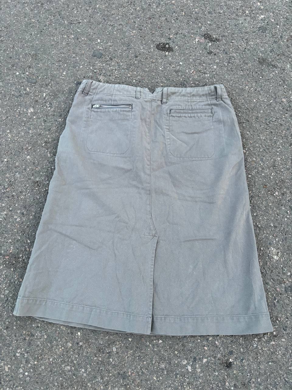 Japanese Brand × Margaret Howell × Vintage Vintage Y2K MHL Margaret Howell Double Pocket MIDI Skirts Size 26" / US 2 / IT 38 - 9 Thumbnail