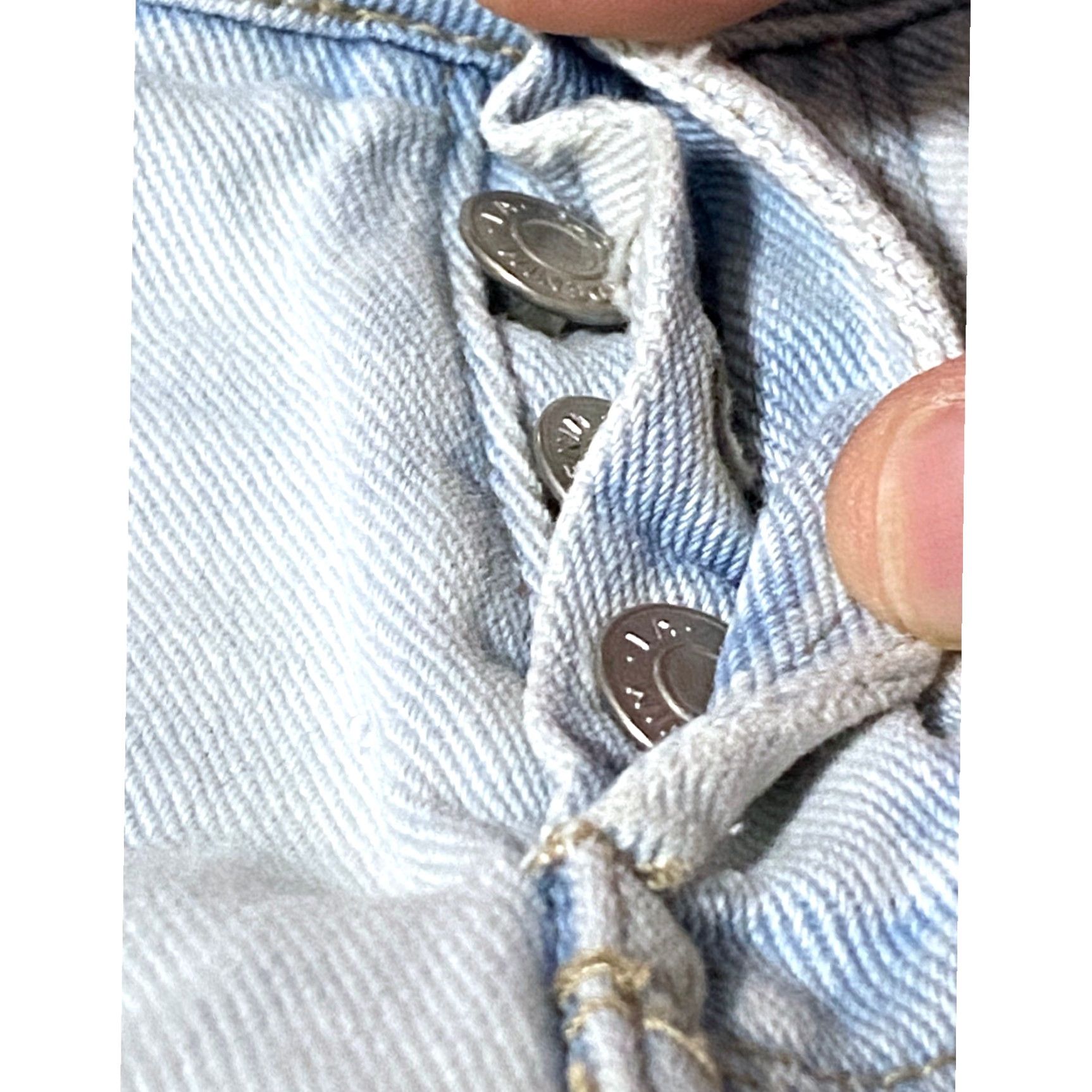 Pacsun VINTAGE PacSun Denim Girlfriend Shorts 22 Button Fly Cuffed Distressed Festival Grunge Womens Shorts 22 Blue Size 40" / US 18 - 3 Thumbnail