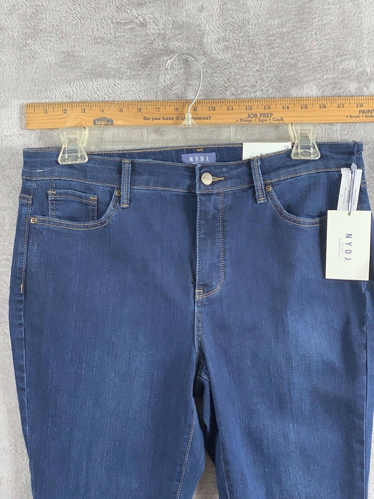 NYDJ NYDJ 12 Jeans NWT Blue Skinny LIFTXTUCK $99 MSRP Size 34" / US 12 / IT 48 - 6 Thumbnail