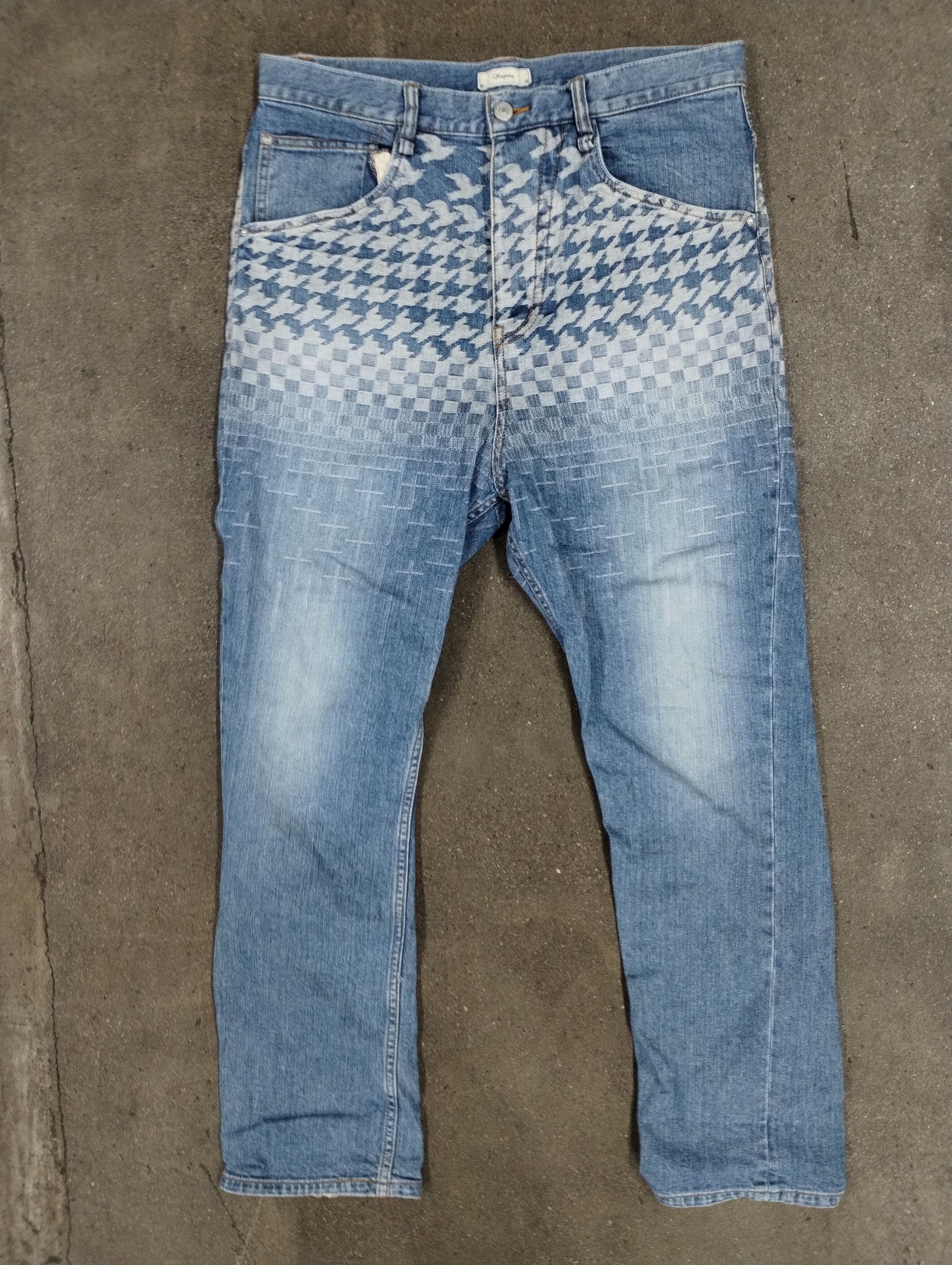 image of Vintage Iroquois Denim With Art Front in Blue, Men's (Size 34)