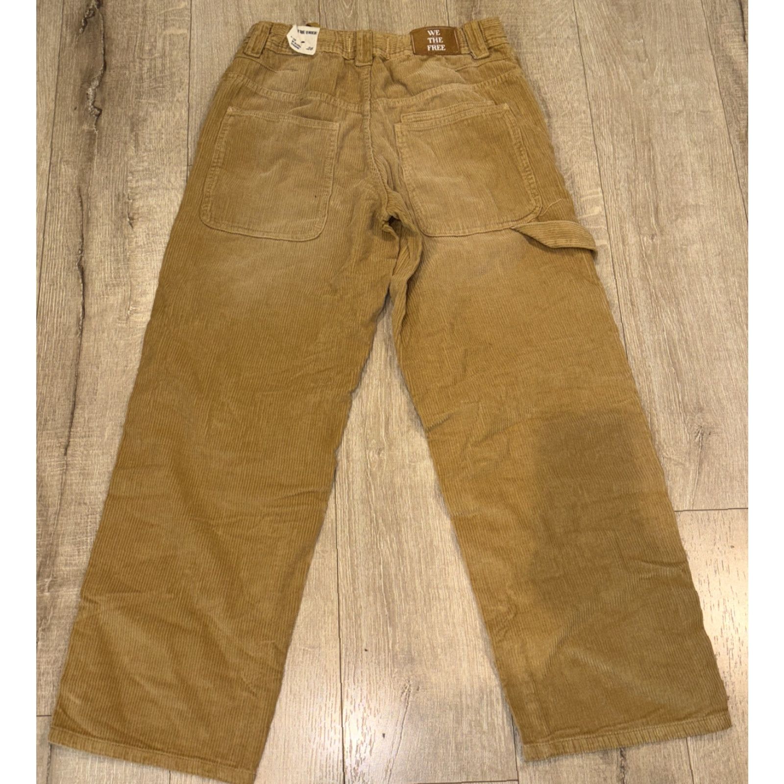 Free People Free People Faye Low Slung Corduroy Pants Size 26 Beige Straight Leg Y2K Womens Size 26" / US 2 / IT 38 - 2 Thumbnail