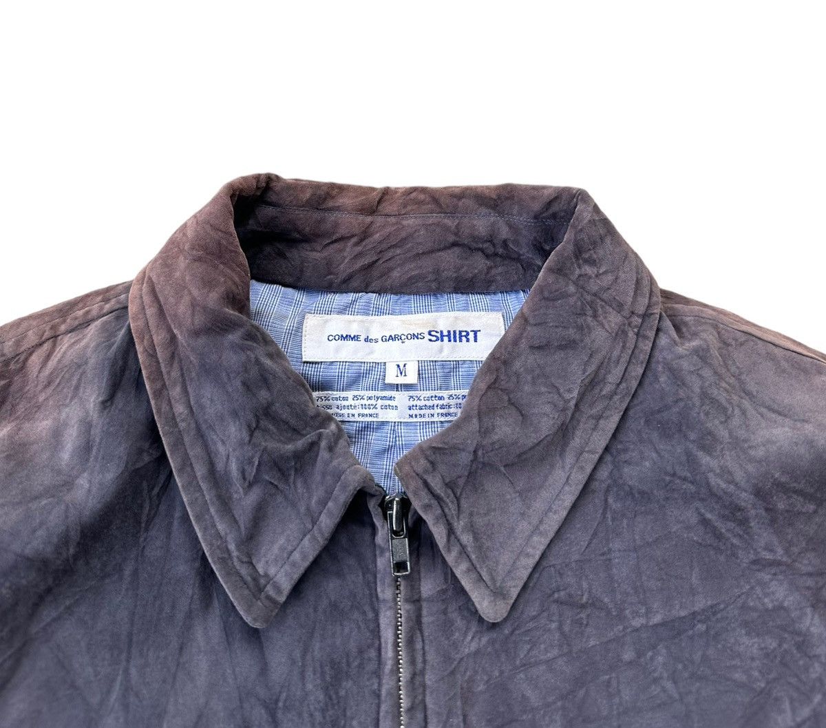Comme des Garcons Comme des garcons shirt velvet zipper jacket Size US M / EU 48-50 / 2 - 2 Thumbnail