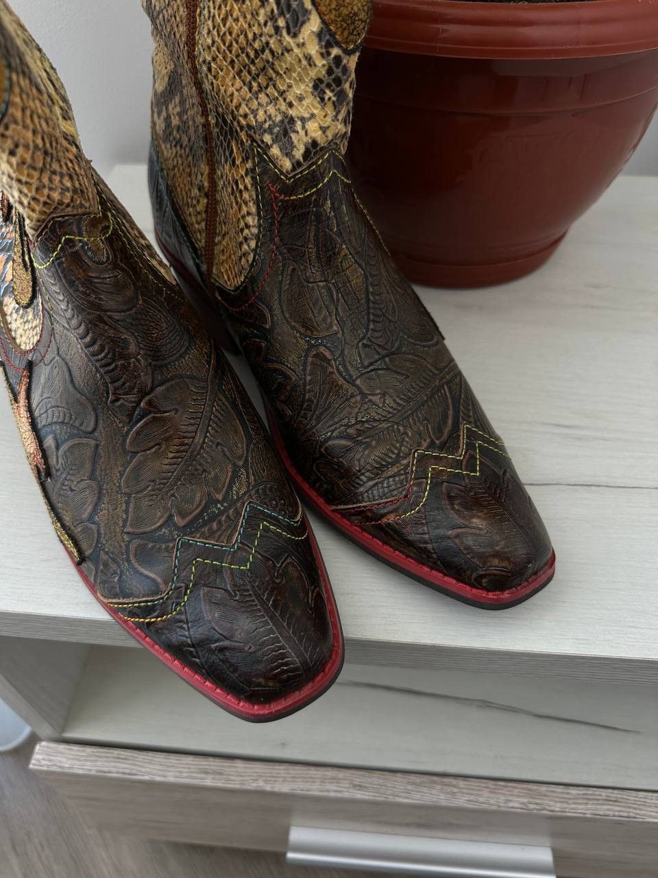 Japanese Brand × Vintage Vintage Japanese Laura Vita Cowboy Boots Size US 9 / IT 39 - 11 Thumbnail