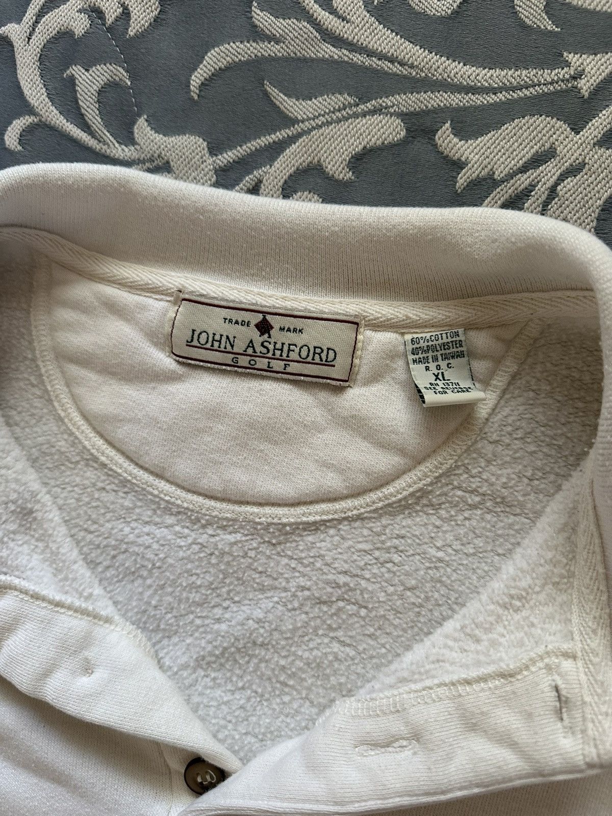 John Ashford Vintage Pullover Golf Ivory Polo Neck Size US XL / EU 56 / 4 - 5 Thumbnail