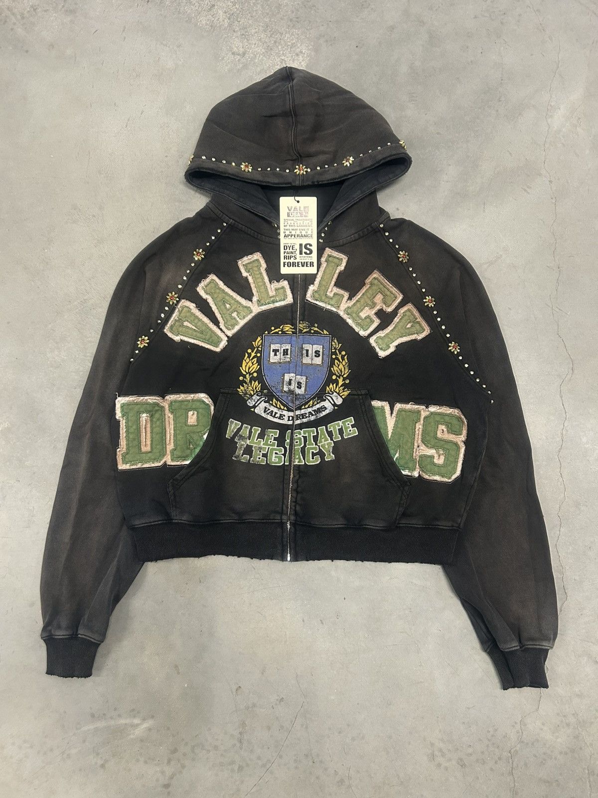 Vale Vale Forever Valley Dreams Black Gems Zip Up Hoodie Medium Size US M / EU 48-50 / 2 - 1 Thumbnail