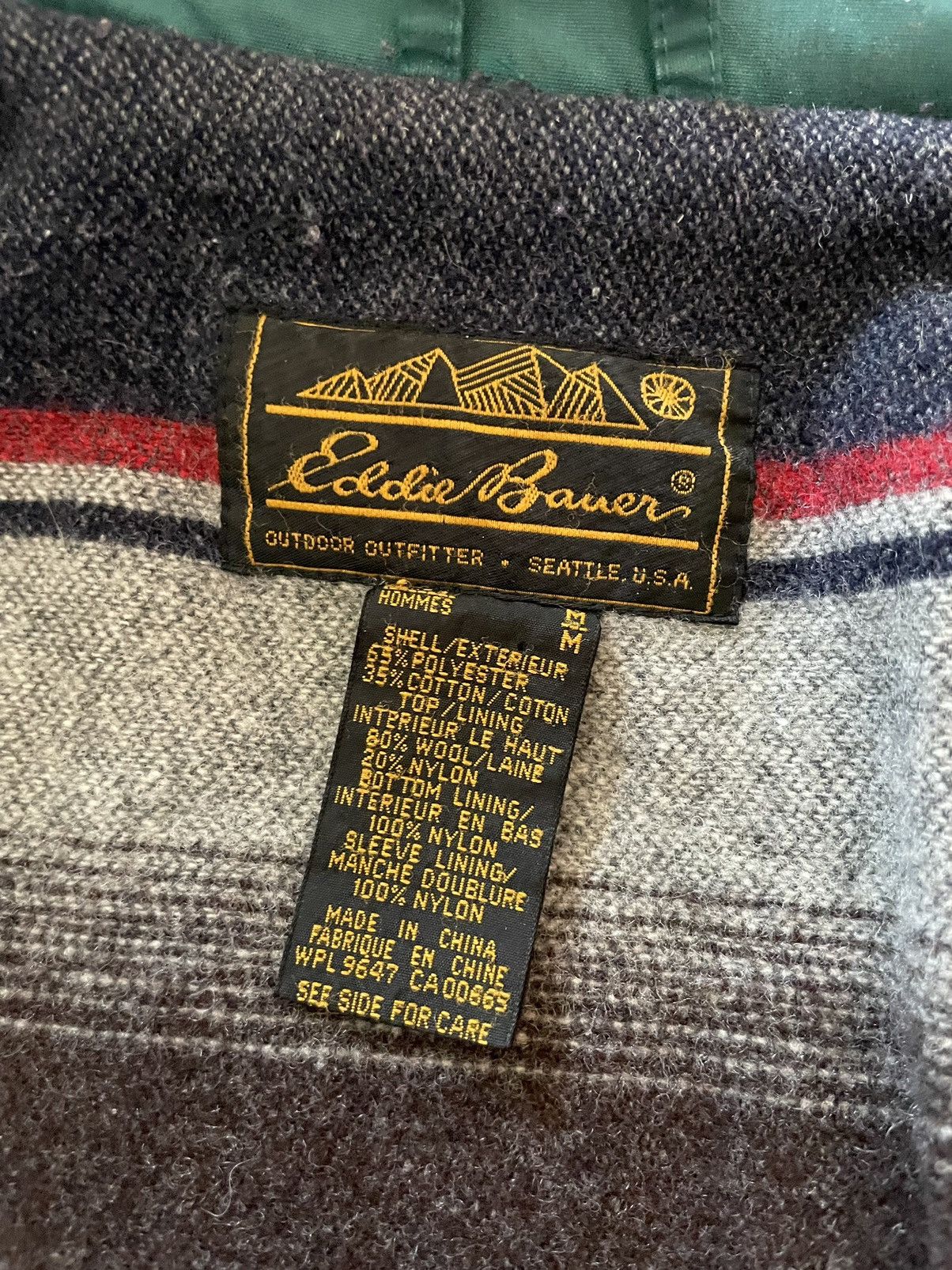 Eddie Bauer × Vintage Vintage Eddie Bauer wool line mountain parka blanketed Size US L / EU 52-54 / 3 - 4 Thumbnail