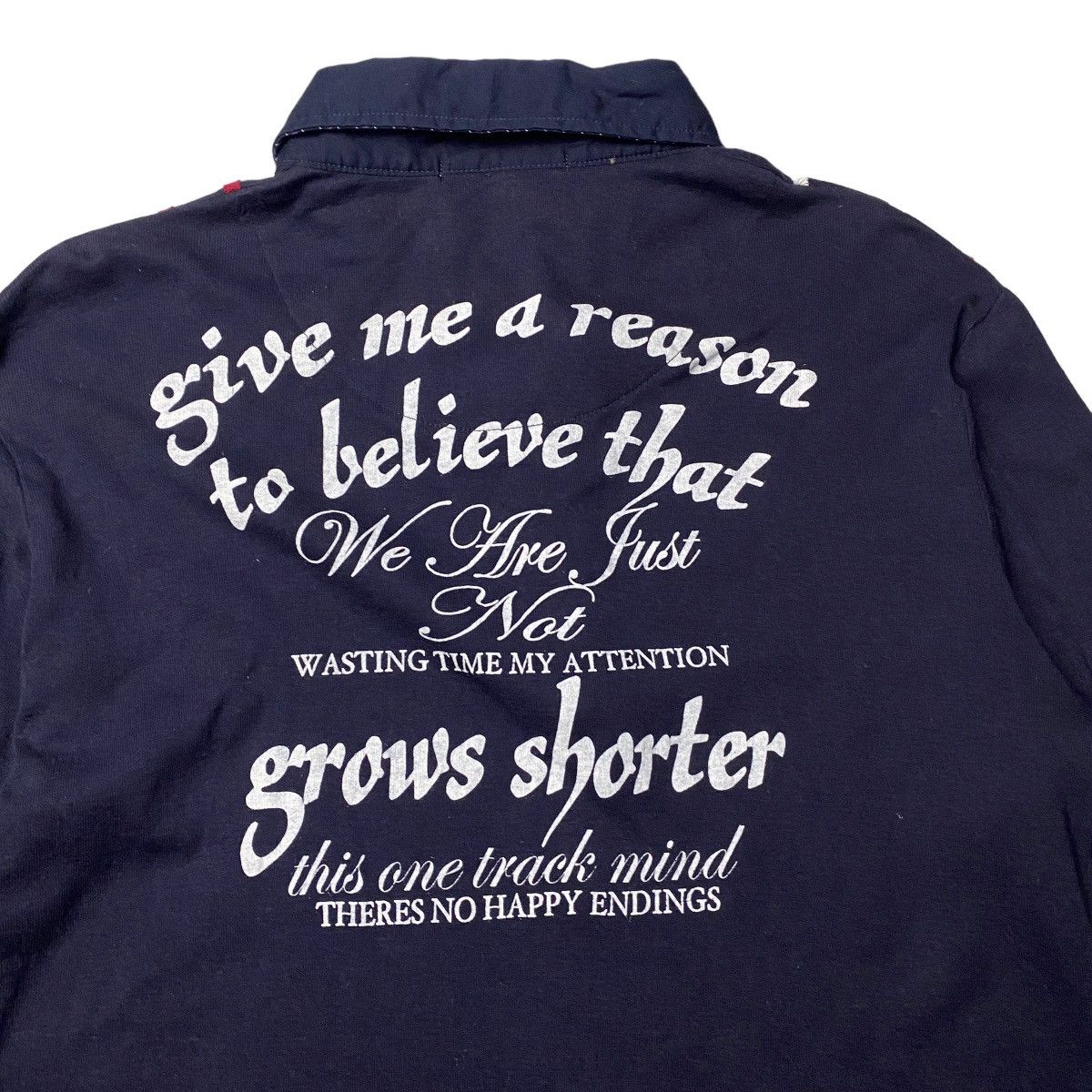 If Six Was Nine 2000's Semantic Design Britflag Poem Raglan Size US M / EU 48-50 / 2 - 6 Thumbnail