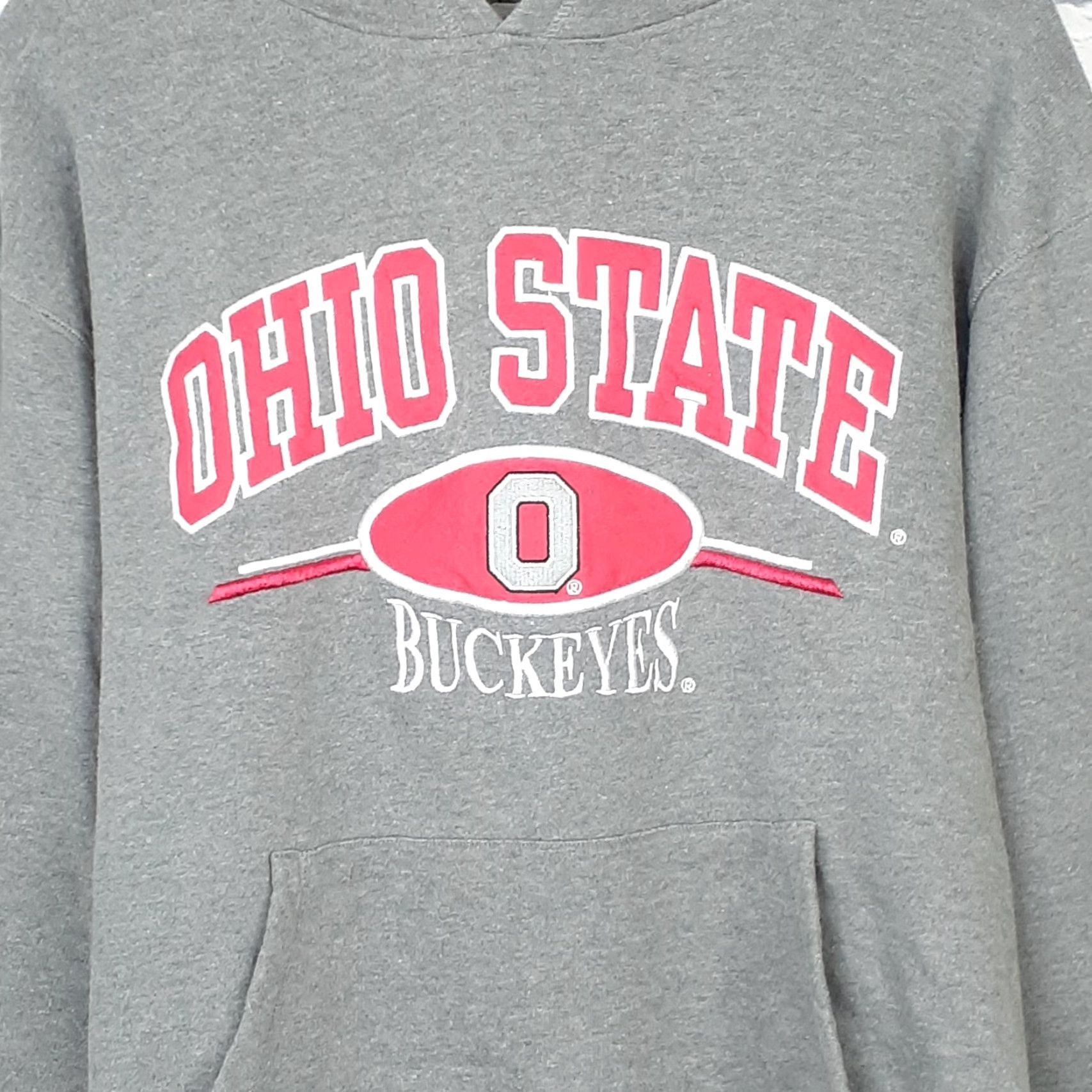 Vintage VINTAGE Ohio State Buckeyes Varsity Athletic Cadre Hoodie Embroidered Medium Gray Unisex Adults M Long Sleeve Pullover"> Size US M / EU 48-50 / 2 - 3 Thumbnail