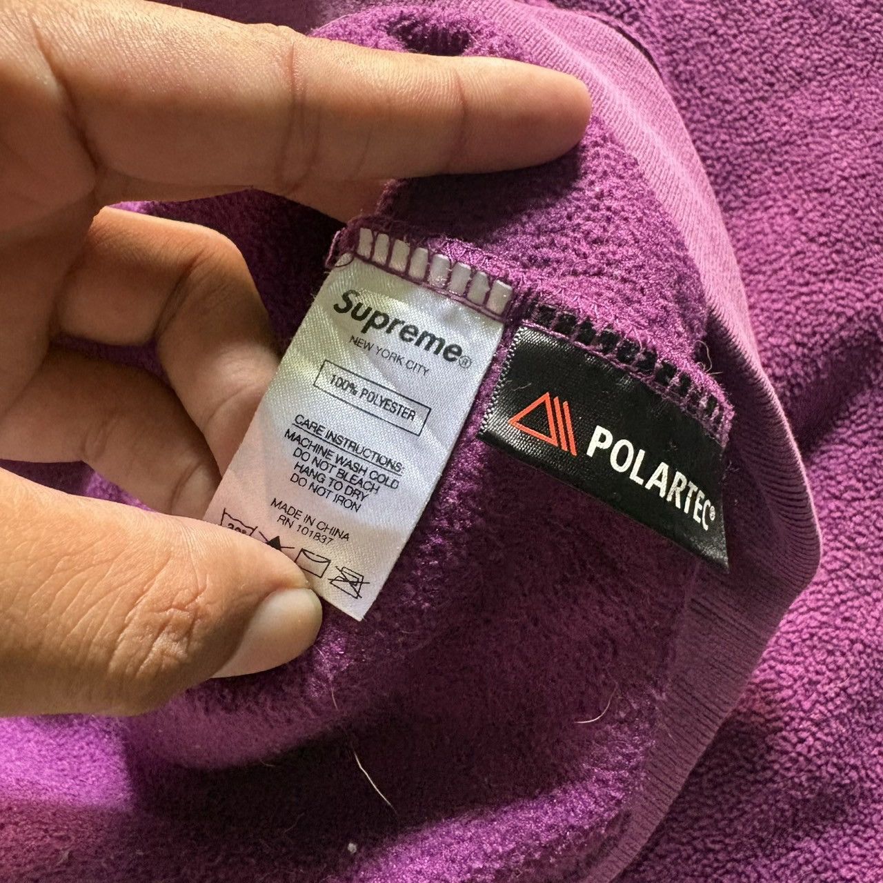 Supreme supreme polartec hoodie Size US M / EU 48-50 / 2 - 6 Thumbnail