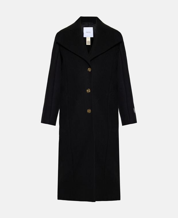Wool-Blend Coat in Black, Women's (Size Xxs)