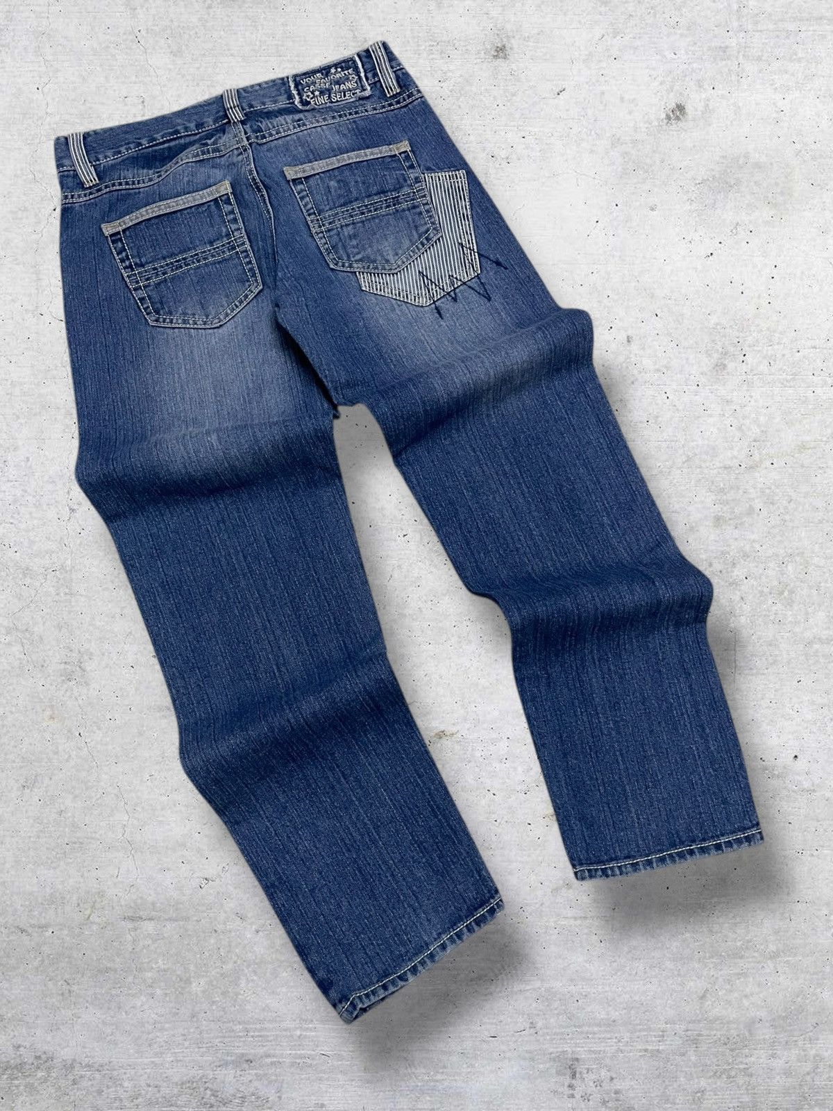 Japanese Brand VINTAGE CAESSE CFAFTES JAPAN DESIGNER ART PATCHWORK DENIM Size US 30 / EU 46 - 10 Thumbnail