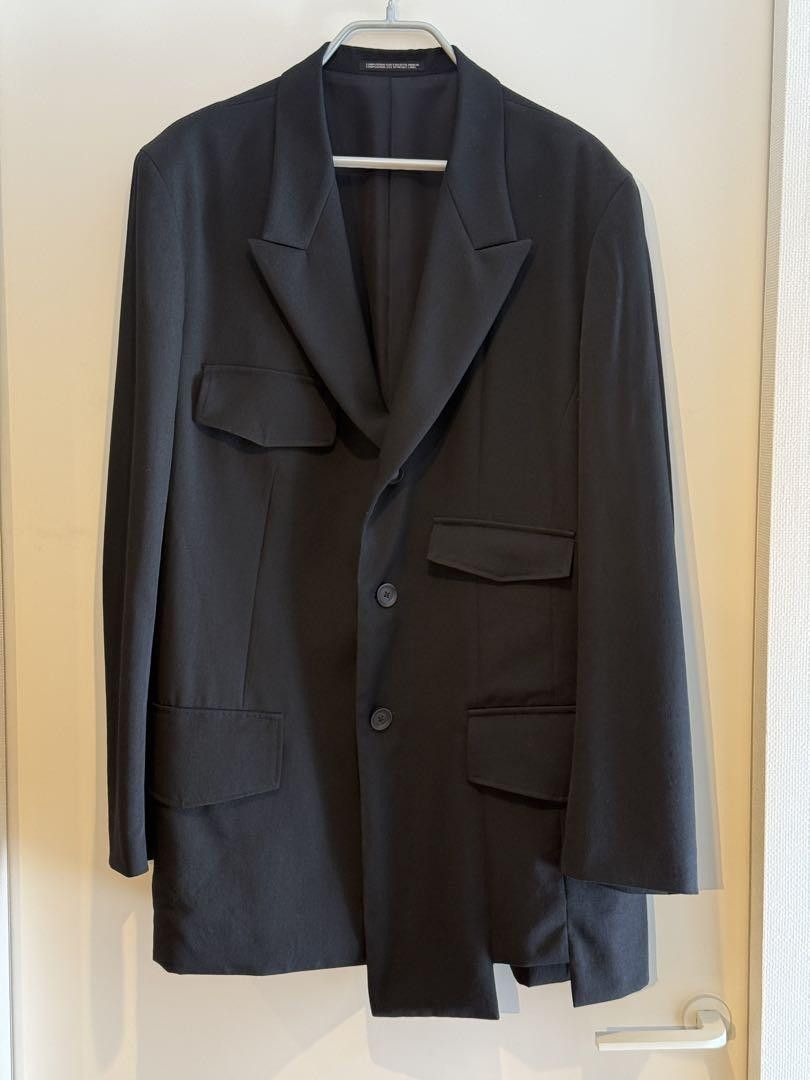 Yohji Yamamoto POUR HOMME 2-0aw Wool gabardine jacket with armband 