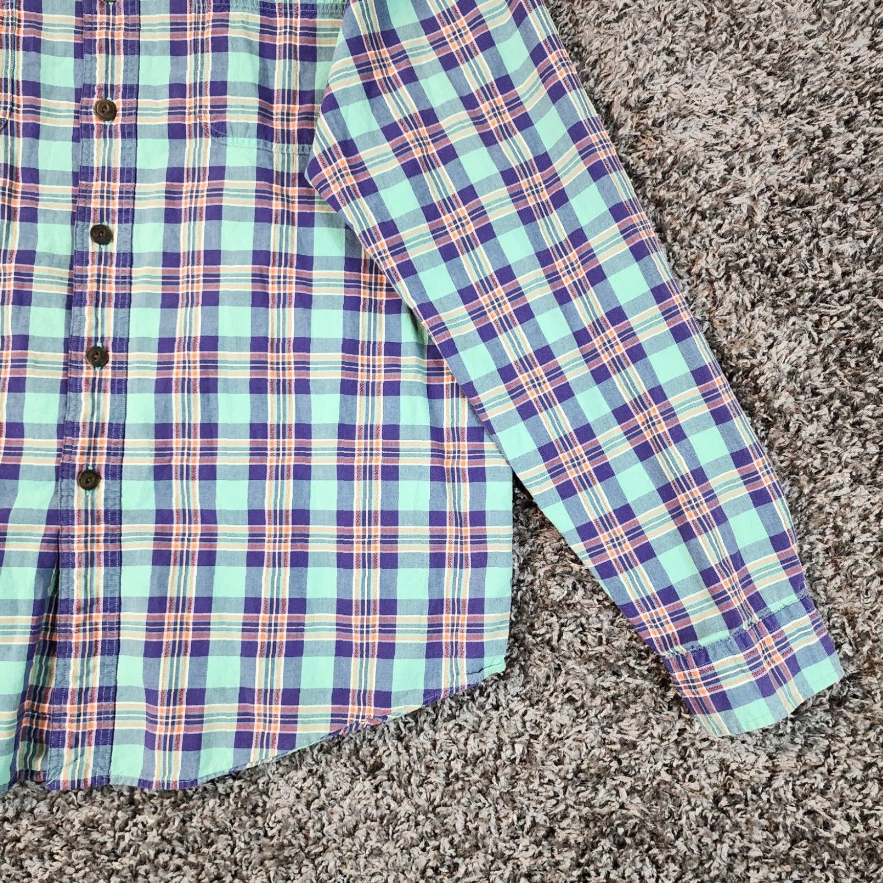 Polo Ralph Lauren Polo Ralph Lauren Plaid Long Sleeve Button Up Shirt Adult XL Green Mens Size US XL / EU 56 / 4 - 2 Thumbnail