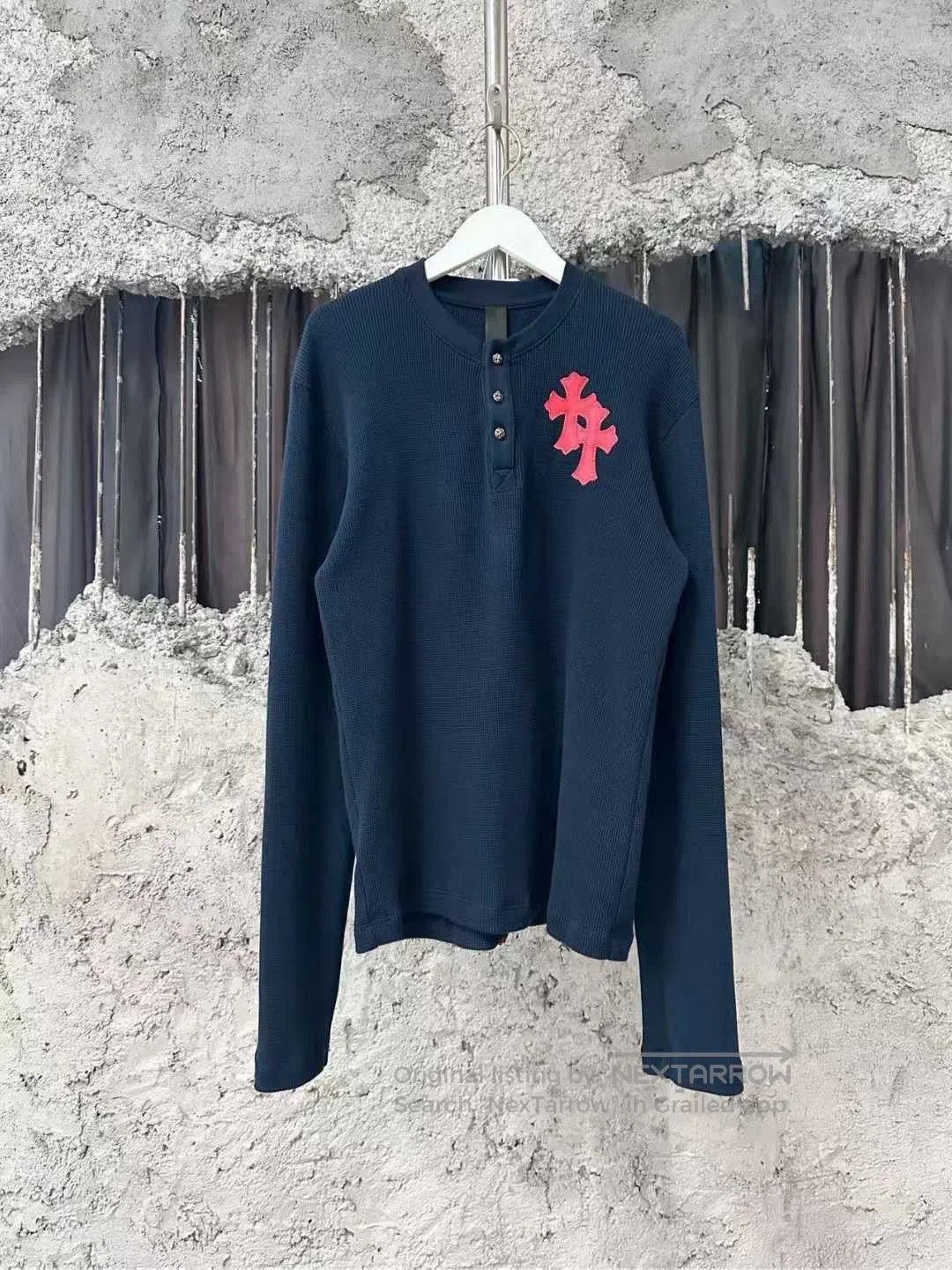 Chrome Hearts chrome hearts waffle long sleeve henley shirt. Size US S / EU 44-46 / 1 - 1 Thumbnail