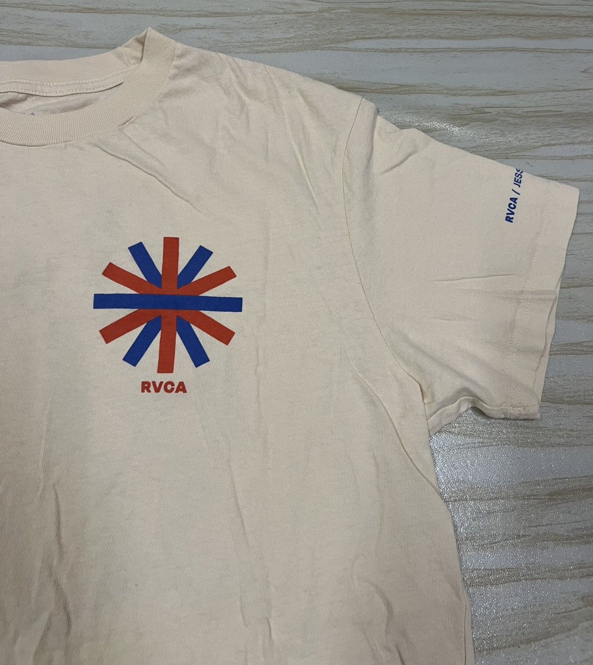 RVCA Rvca Logo Rvoa Jesse Brown T-shirt Size US L / EU 52-54 / 3 - 3 Thumbnail