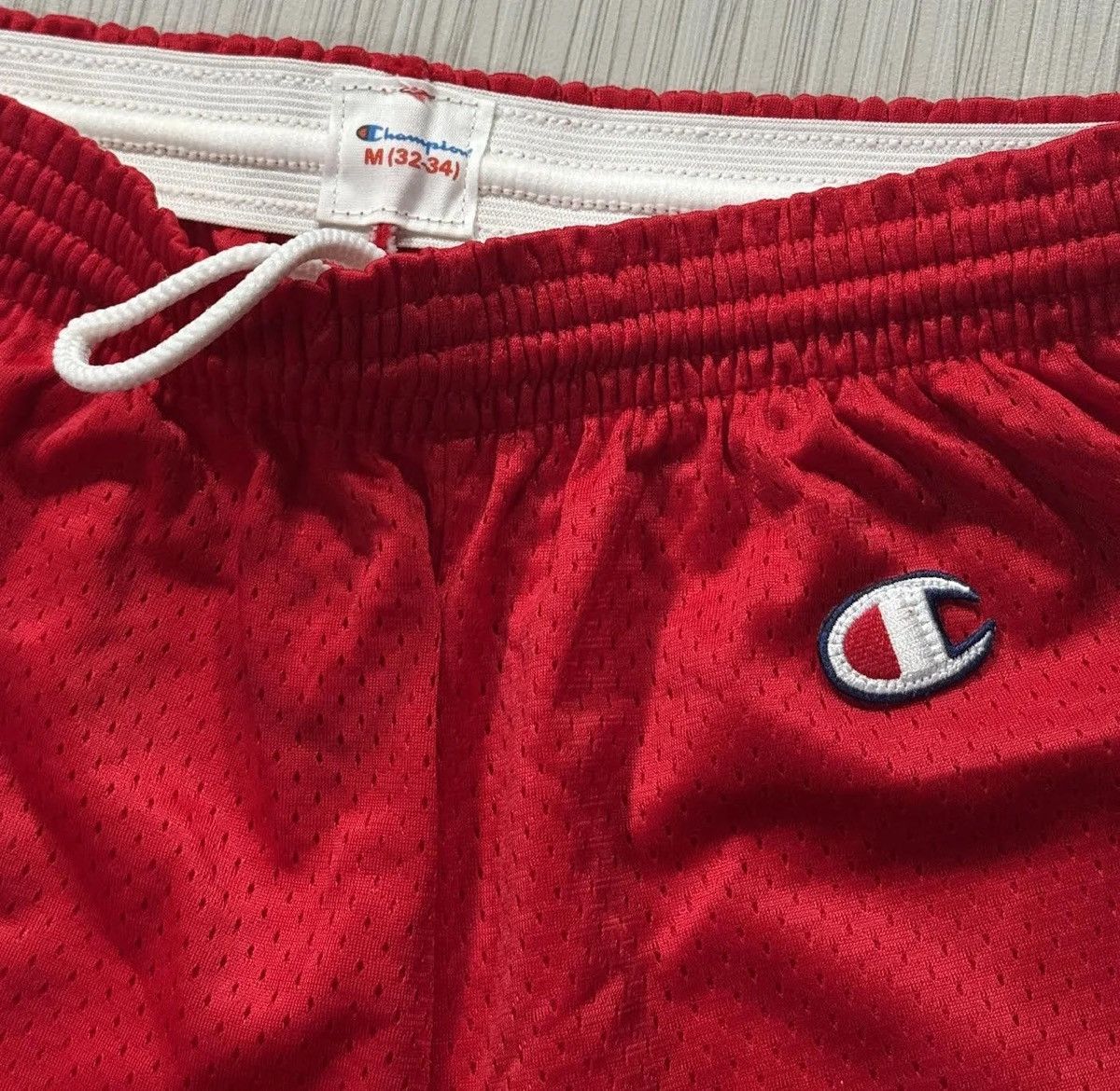 Champion Vintage Champion Equinox Red Mesh Shorts (Size M) Size US 32 / EU 48 - 3 Thumbnail