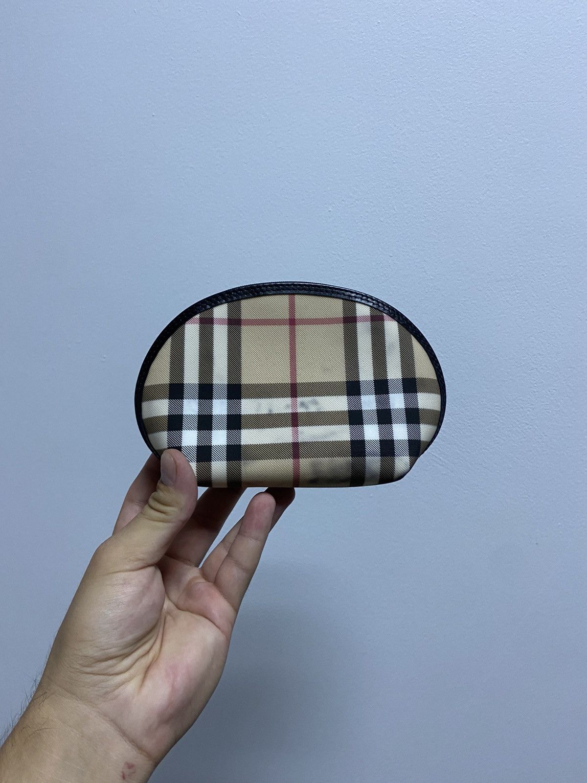 Burberry × Vintage Burberry Small Bag Vintage Nova Check Logo Luxury Size ONE SIZE - 1 Thumbnail