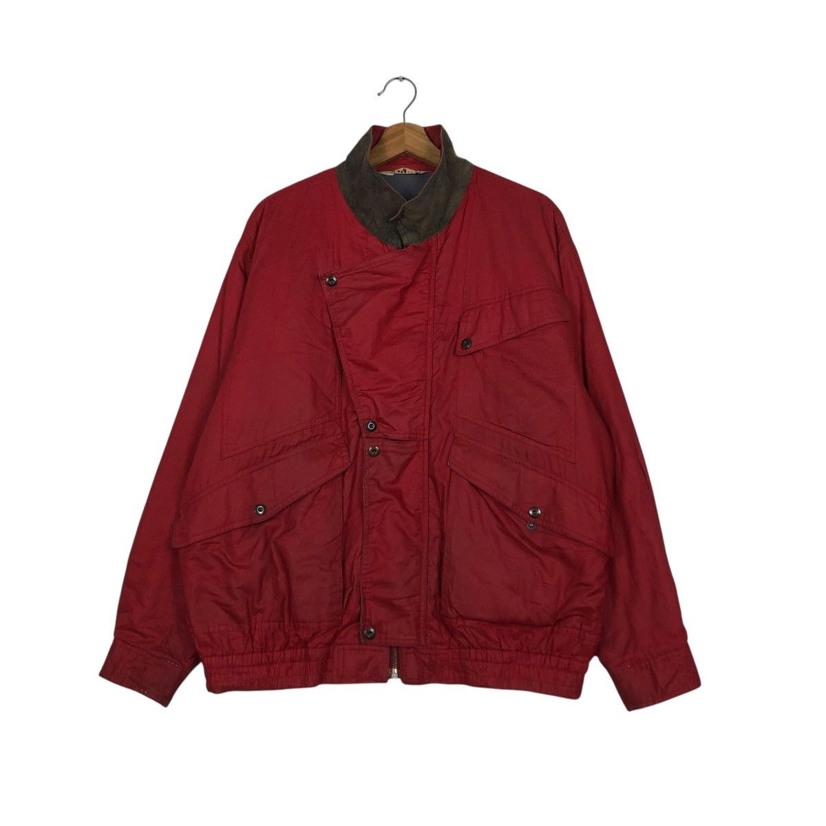Japanese Brand 🔥VINTAGE BOMBER JACKET CARMINA JAPAN ISSEY MIYAKE Size US L / EU 52-54 / 3 - 3 Thumbnail