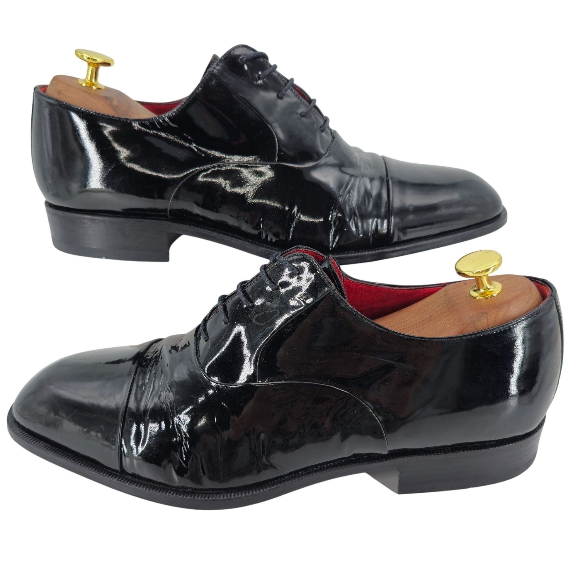 Bally Bally Italy Black Patent Leather Formal Dress Shoes Mens 10D Size US 10 / EU 43 - 5 Thumbnail