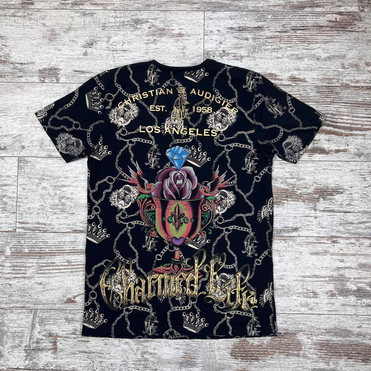 Christian Audigier × Ed Hardy Cristian Audigier Los Angeles T-Shirt Multicolor Size XL Size US XL / EU 56 / 4 - 5 Thumbnail