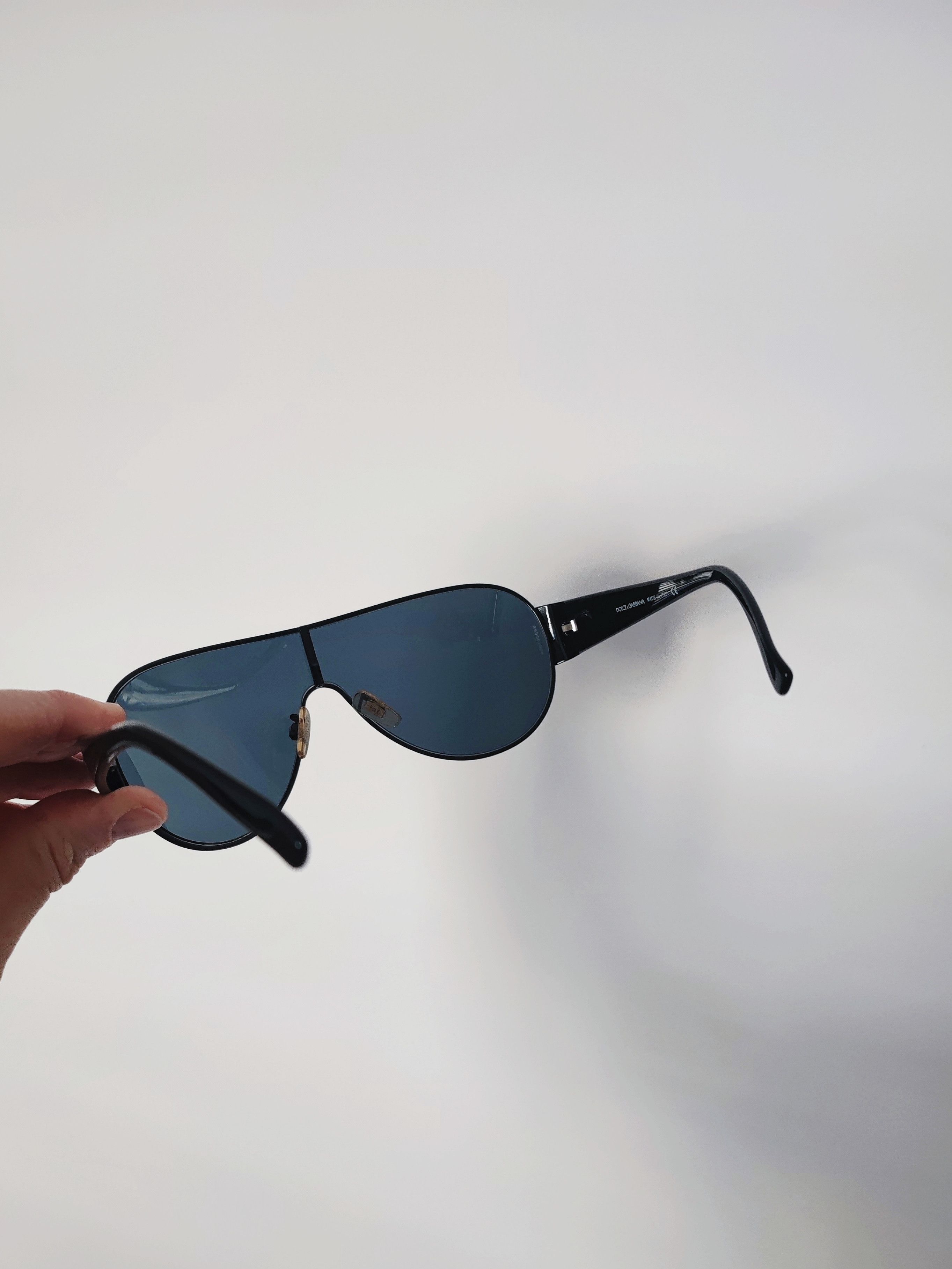Dolce & Gabbana Dolce & Gabbana DG2012 Vintage Shield Sunglasses - Y2K Size ONE SIZE - 4 Thumbnail