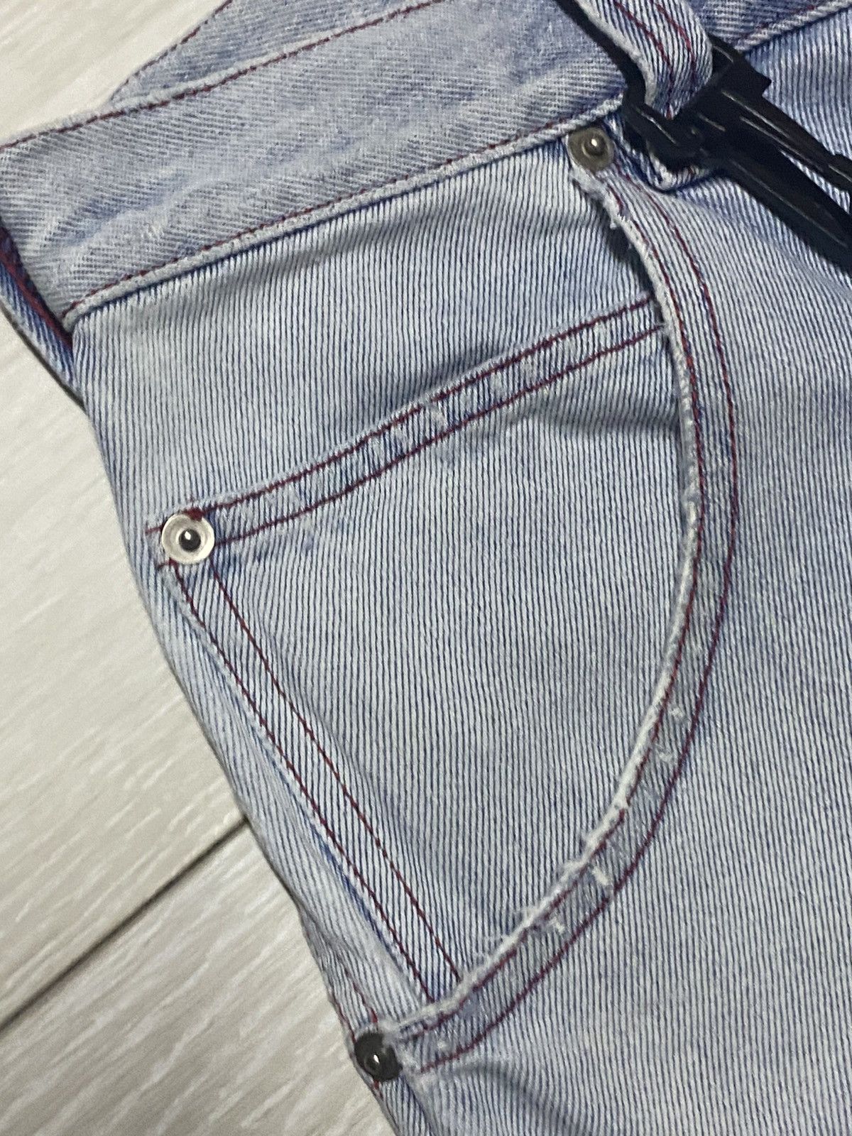 JNCO Vintge Japanese Amore Puro Faded Wash Carpenter Baggy Jeans Size US 30 / EU 46 - 12 Thumbnail