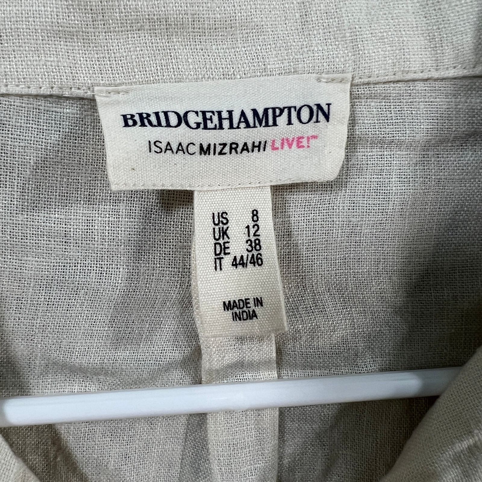 Isaac Mizrahi Isaac Mizrahi LIVE! Regular Bridgehampton Linen Size M / US 6-8 / IT 42-44 - 8 Thumbnail