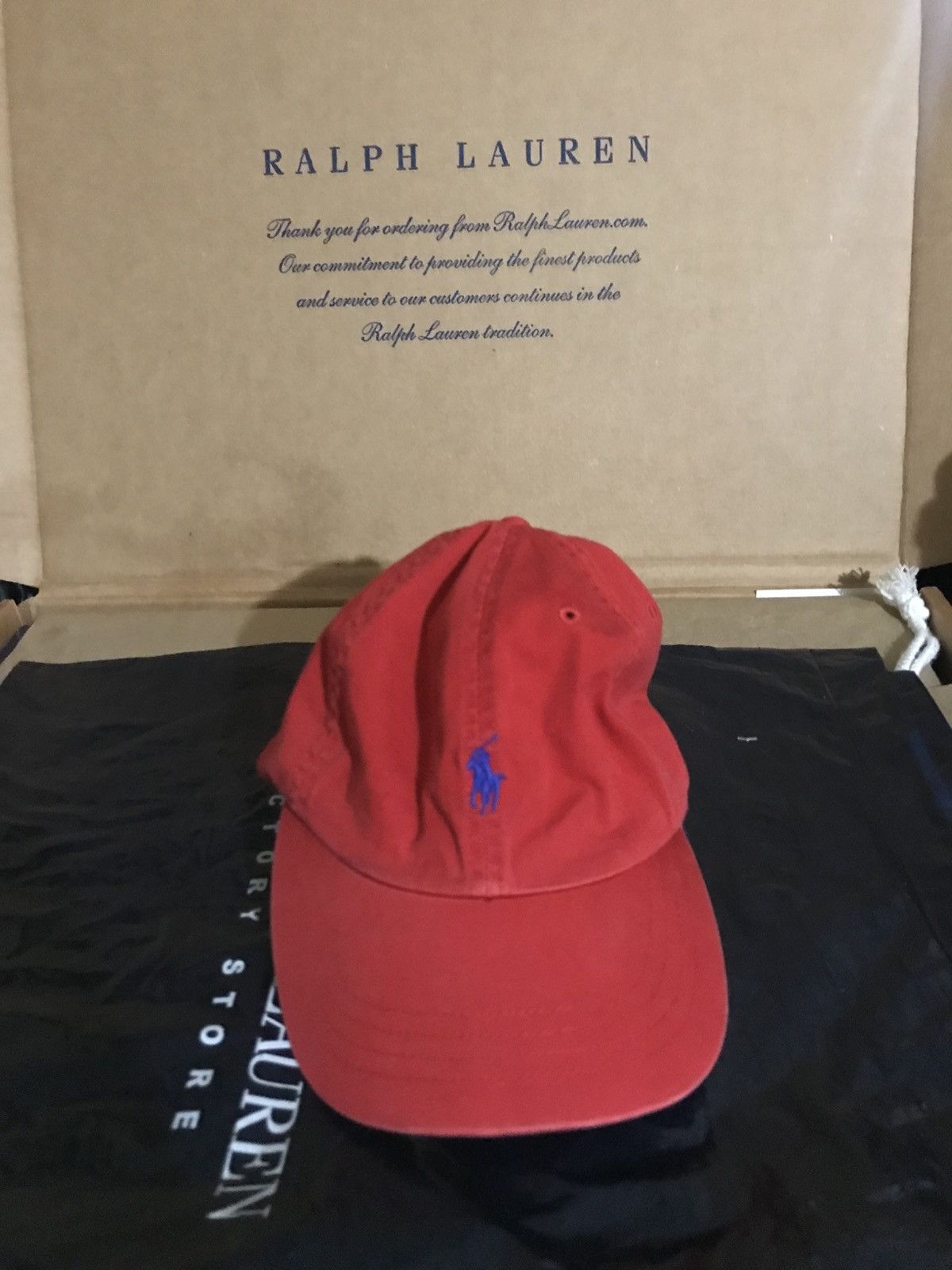 Polo Ralph Lauren Polo Ralph Lauren Red Hat Blue Pony Leather Strap OS Size ONE SIZE - 1 Thumbnail