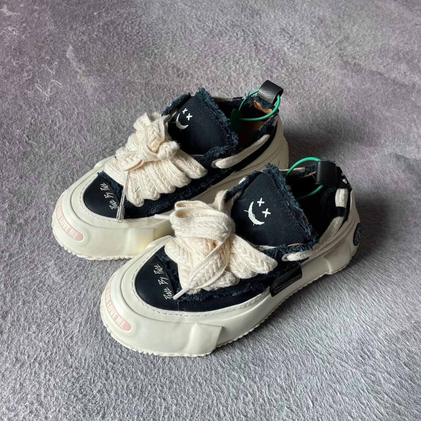 Other Cotton Black Lowtop Sneakers S Women Size US 6 / IT 36 - 1 Thumbnail
