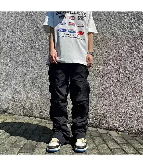 Japanese Brand × Vintage multi function patchwork folk cargo skate flare pants Size US 34 / EU 50 - 2 Thumbnail