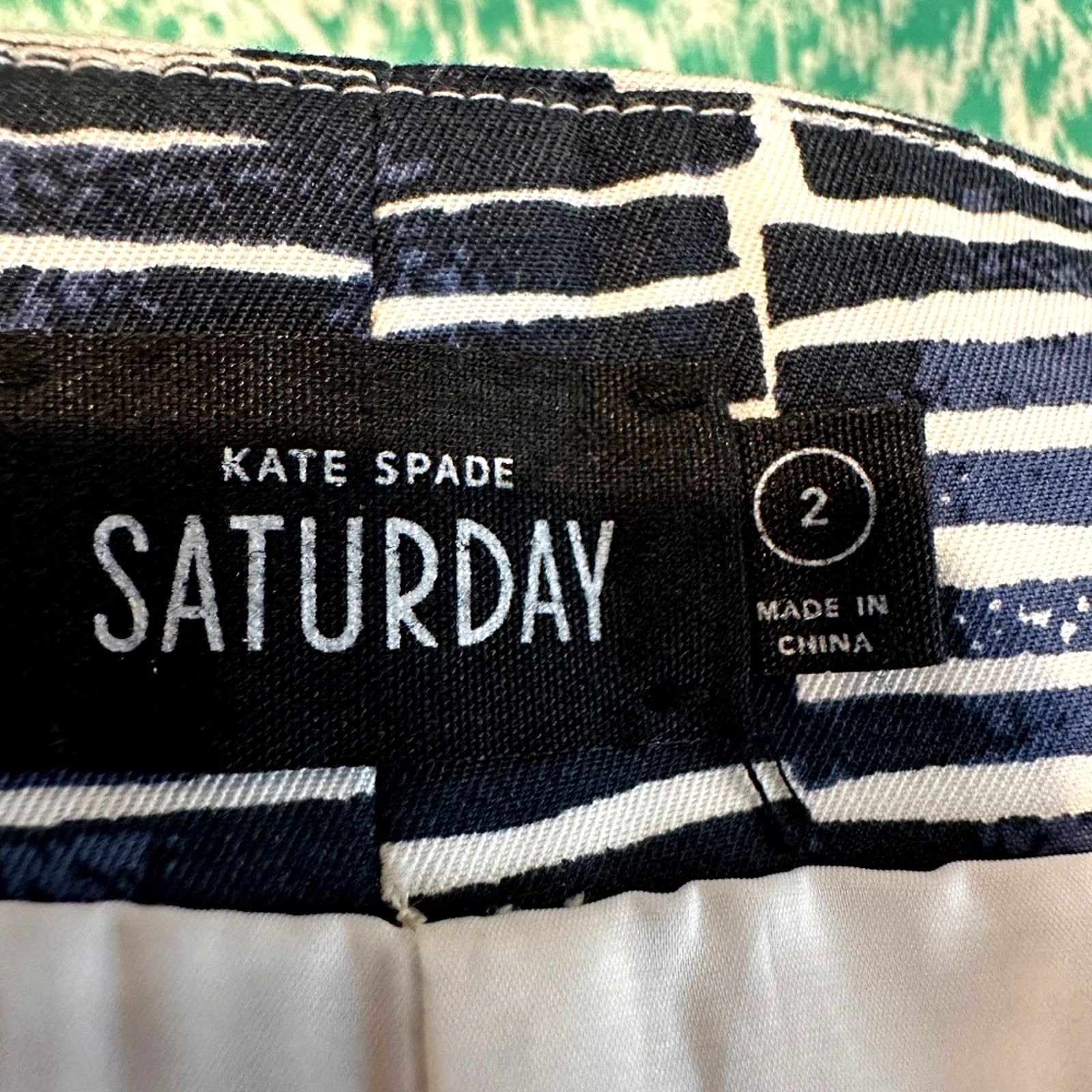 Kate Spade Kate Spade Saturday Striped Mini Skirt Navy/White size 2 Size 25" / US 0 / IT 36 - 11 Thumbnail