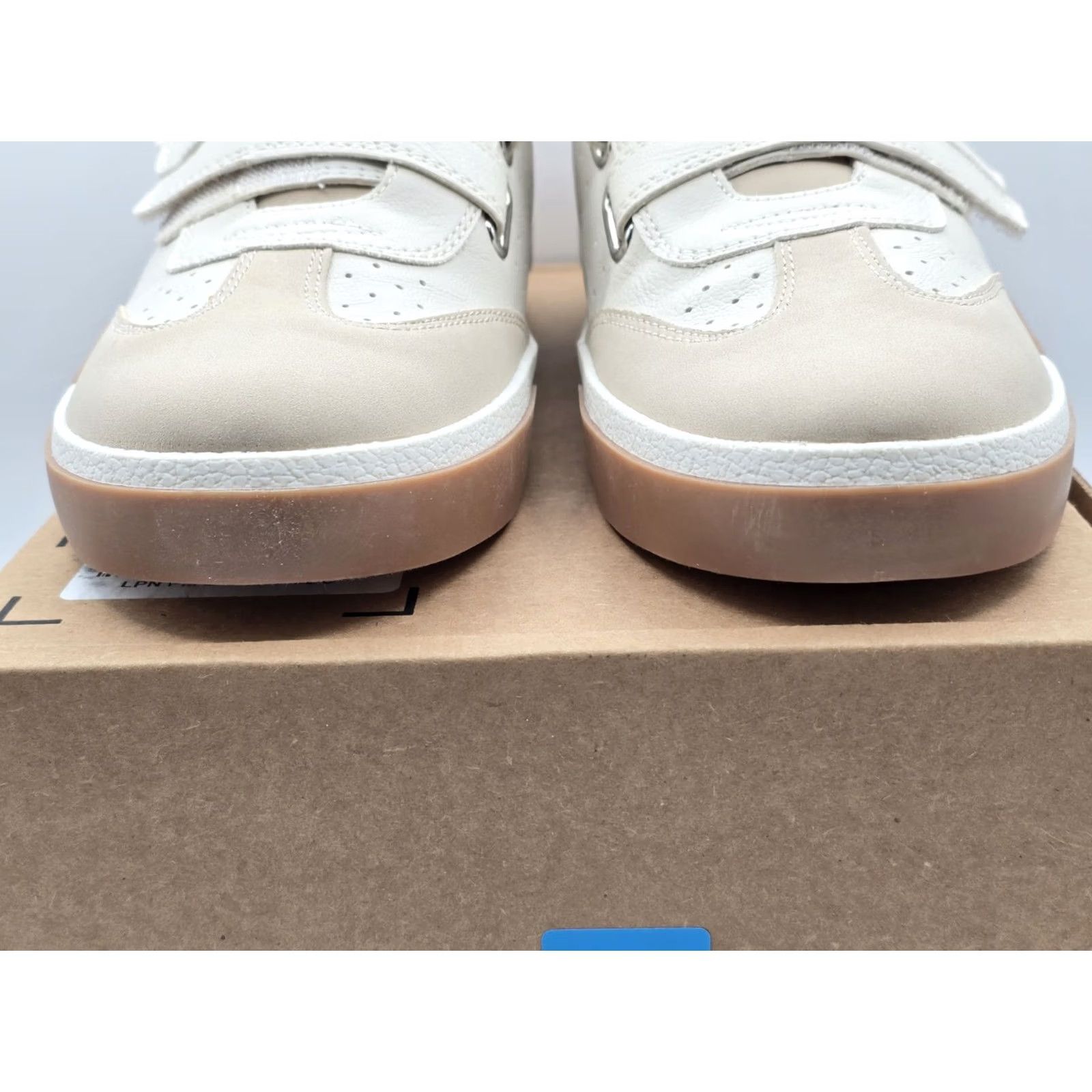 Dolce Vita Dolce Vita Hook Sneaker - White/Beige - Women’s Size 11 - Casual Flat Suede Hook & Loop Adjustable Strap Shoes Size US 11 / IT 41 - 3 Thumbnail