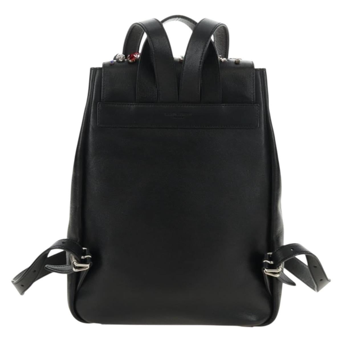 Saint Laurent Paris Saint Laurent-Backpack Black Leather Backpack Size ONE SIZE - 5 Thumbnail