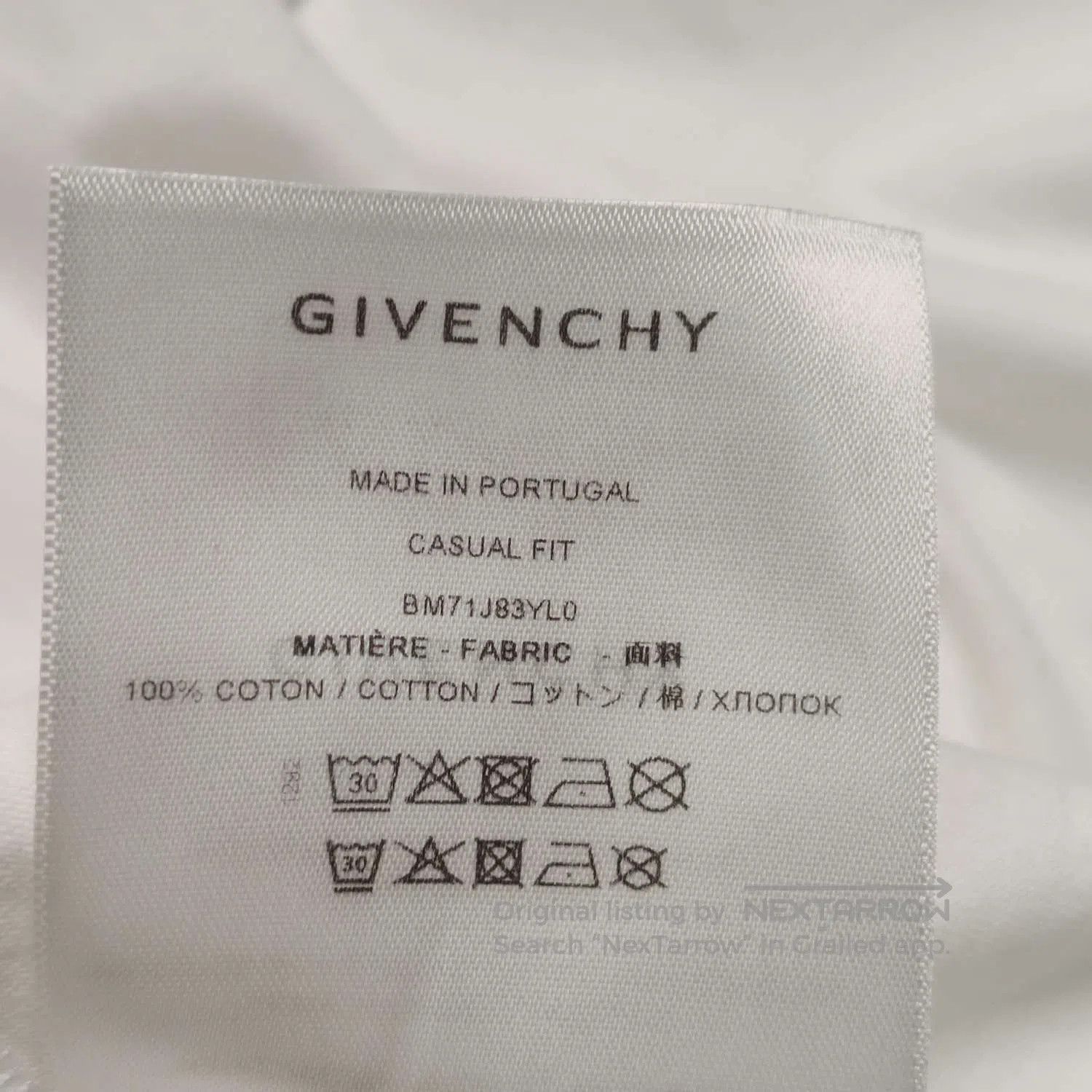 Louis Vuitton Givenchy S Size Cotton Logo Crew Neck T. Size US S / EU 44-46 / 1 - 8 Thumbnail