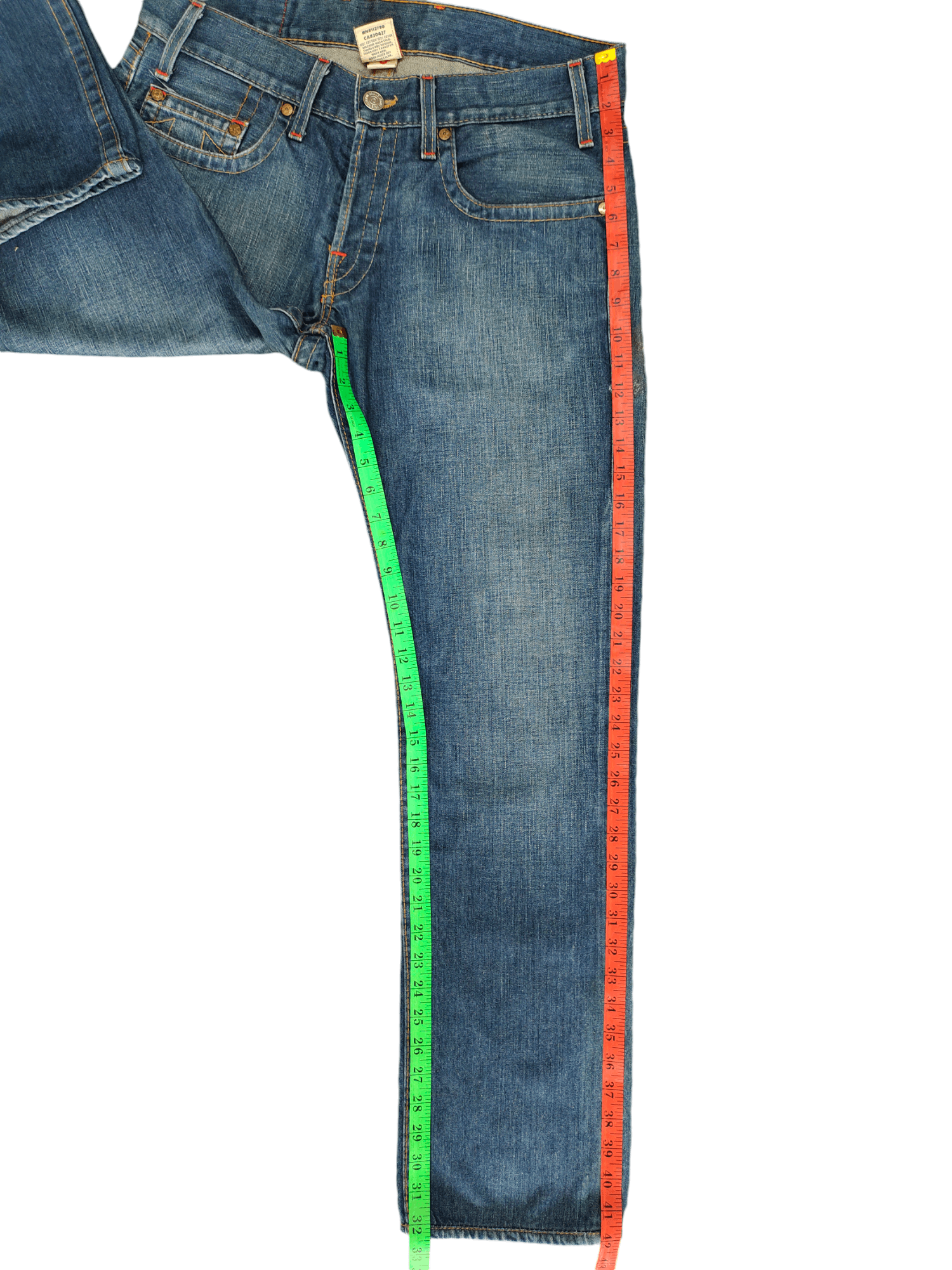 True Religion Vintage Y2k True Religion Logan Denim Jeans Size US 34 / EU 50 - 9 Thumbnail