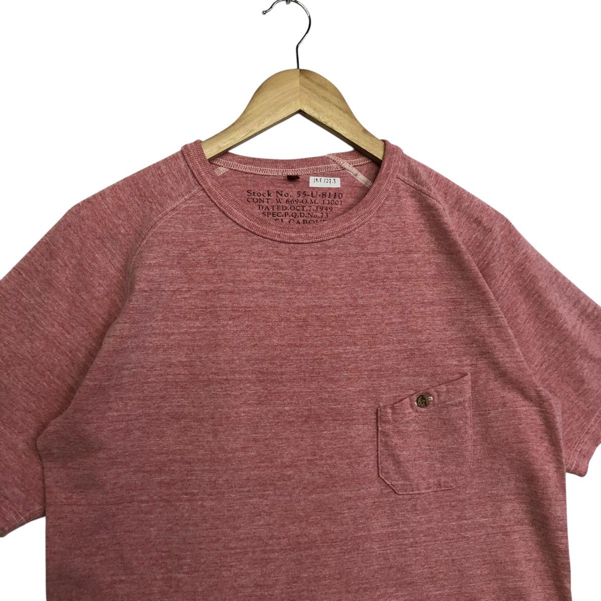 Japanese Brand × Nigel Cabourn *Rare!! NIGEL CABOURN red plain tee Size US M / EU 48-50 / 2 - 3 Thumbnail