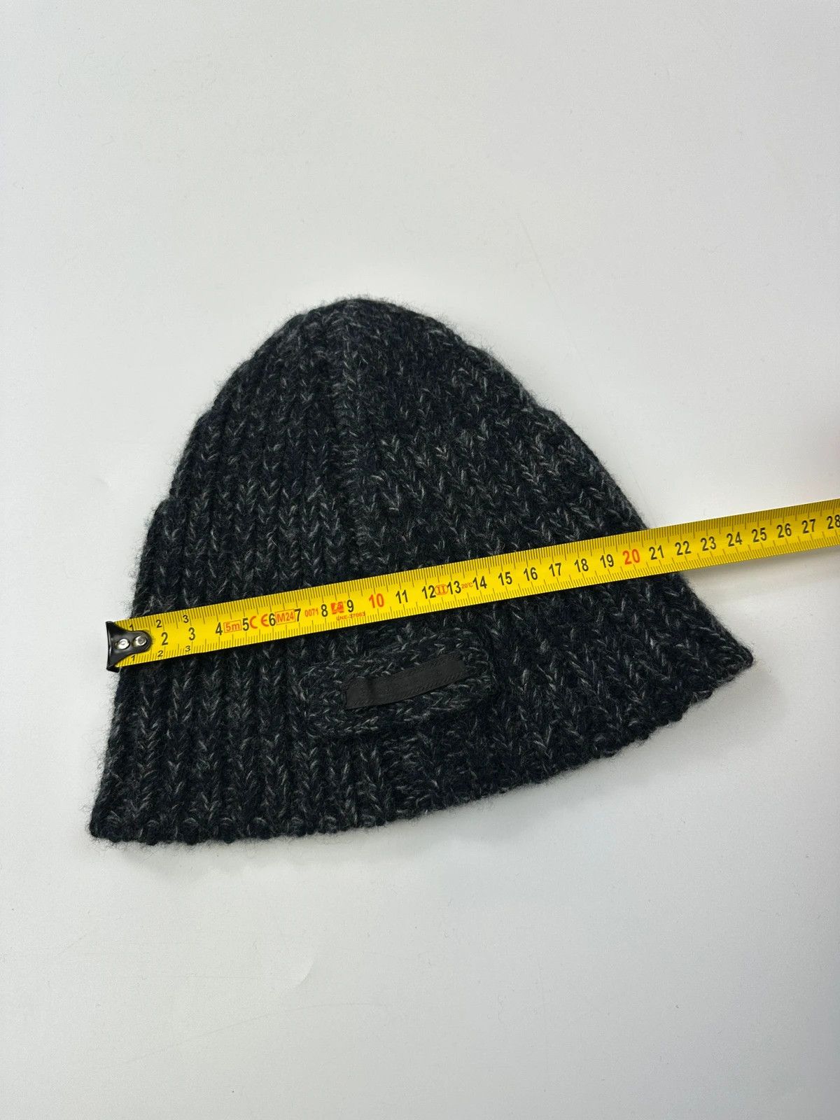 Prada Prada Milano Dark Grey Navy Wool Beanie Size ONE SIZE - 8 Thumbnail