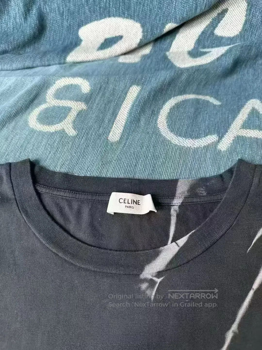 Celine CELINE Tie-Dye Logo Short Sleeve| Size US L / EU 52-54 / 3 - 2 Thumbnail