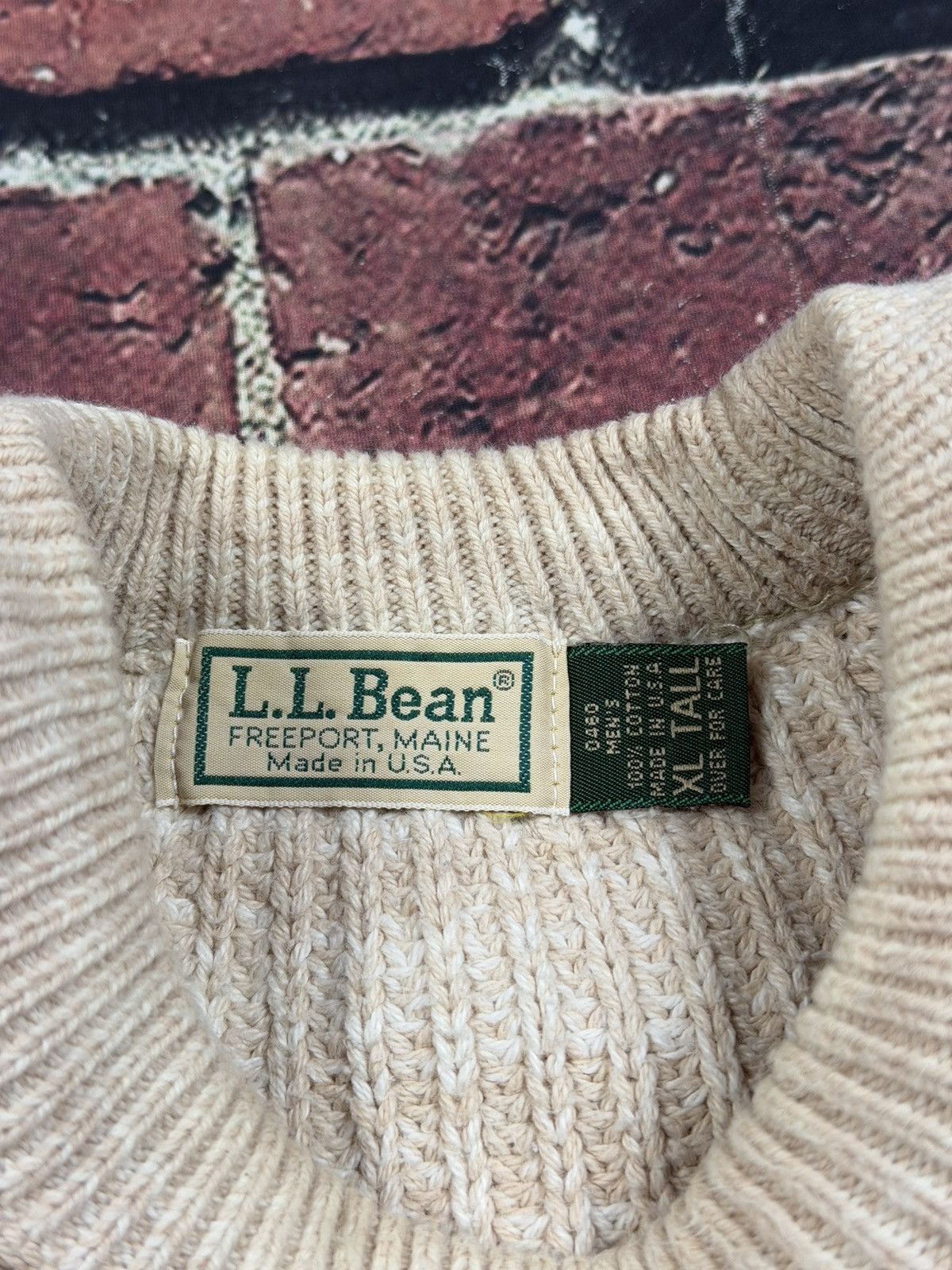 L.L. Bean Vintage LL Bean Heavyweight Fisherman Knit Sweater Hunting Size US XL / EU 56 / 4 - 8 Thumbnail